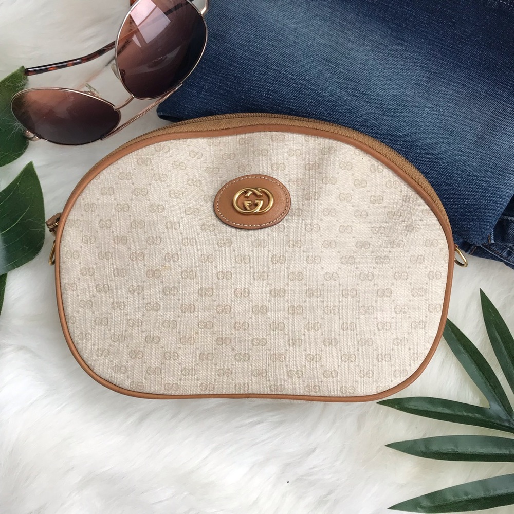 Authentic Gucci Monogram Crossbody Bag